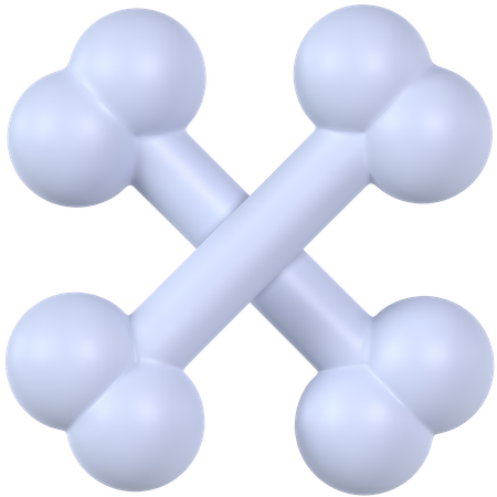 Cross Bones  3D Icon