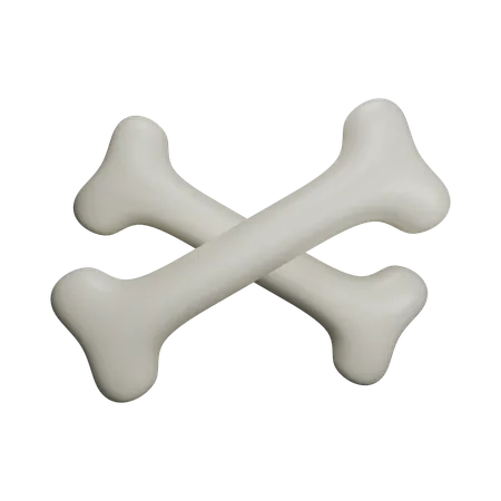 Cross Bones  3D Icon