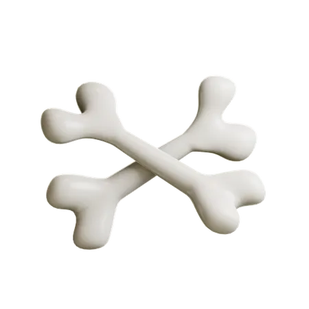 Cross Bones  3D Illustration