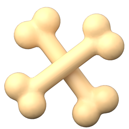 Cross Bones  3D Icon