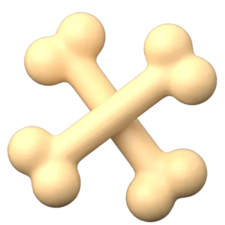 Cross Bones  3D Icon