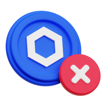 Cross Chainlink  3D Icon