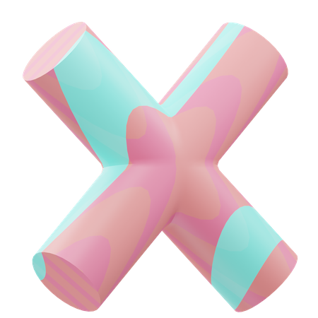 Cross Cylinder  3D Icon