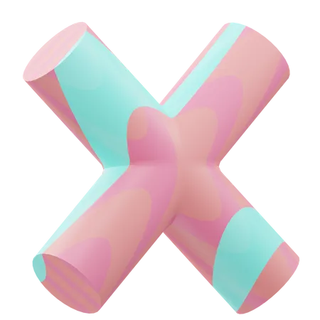Cross Cylinder  3D Icon