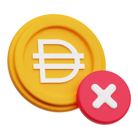 Cross Dai Token  3D Icon