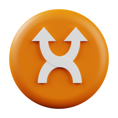 Cross Direction  3D Icon