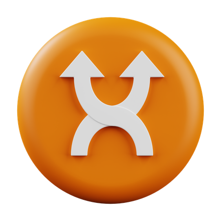 Cross Direction  3D Icon