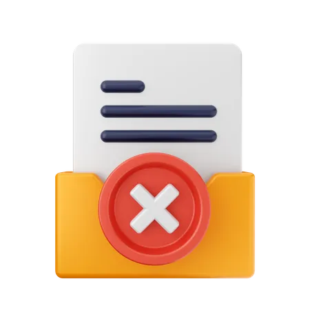 Cross Folder  3D Icon