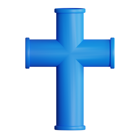 Cross Joint Pipe  3D Icon