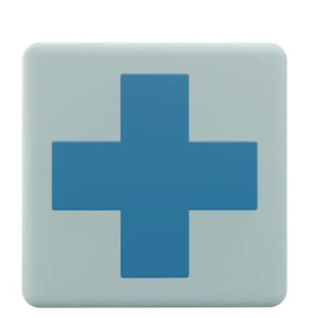 Cross Logo Medical Icon Illustration 3D Icon