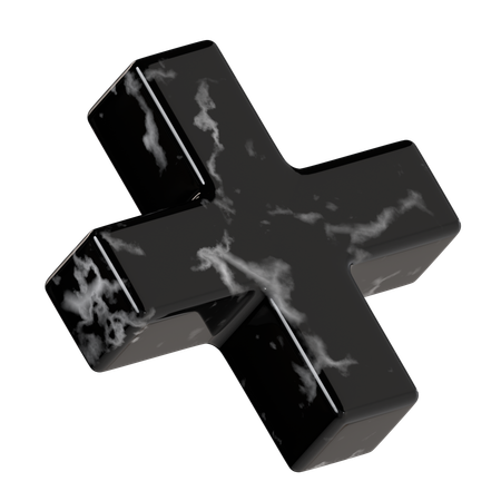 Cross Marble  3D Icon