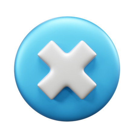 Cross Mark  3D Icon