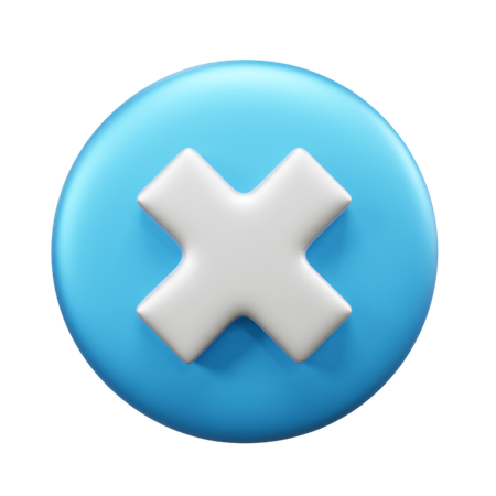 Cross Mark  3D Icon