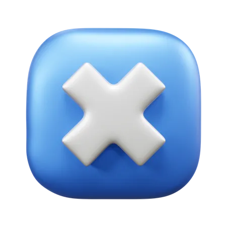 Cross Mark  3D Icon