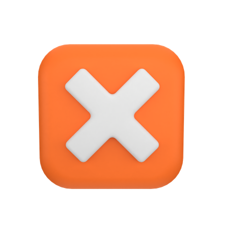 Cross Mark  3D Icon