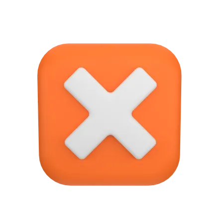 Cross Mark  3D Icon