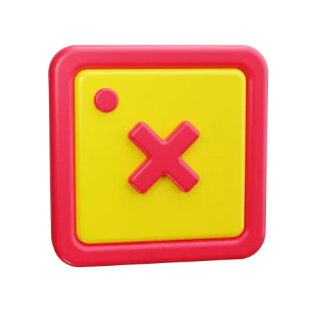 Cross Mark  3D Icon