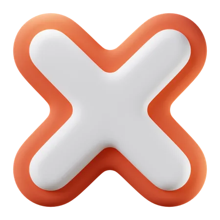 Cross Mark  3D Icon