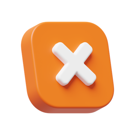 Cross Mark  3D Icon