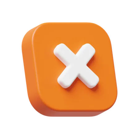 Cross Mark  3D Icon