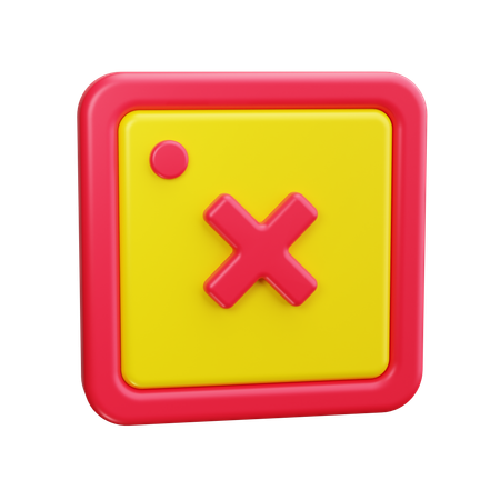 Cross Mark  3D Icon