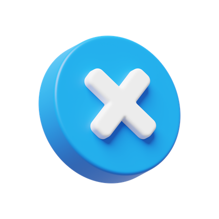 Cross Mark  3D Icon
