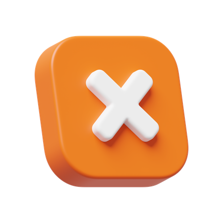 Cross Mark  3D Icon