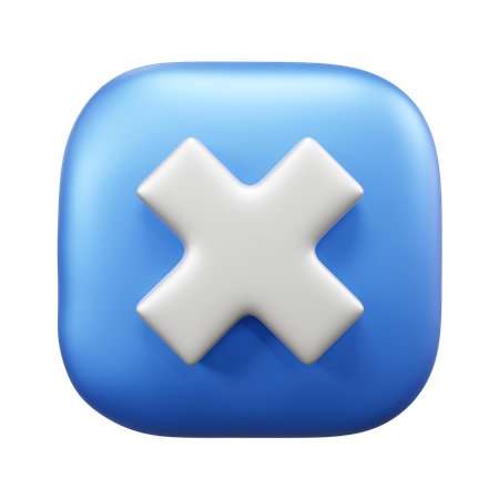 Cross Mark  3D Icon