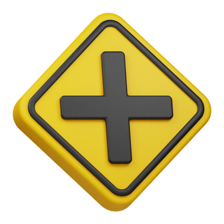 Cross Road  3D Icon