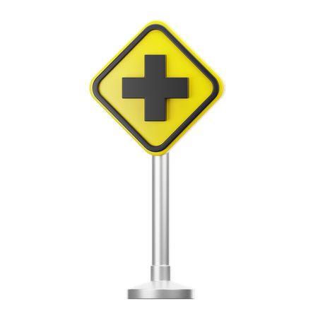 Cross road  3D Icon