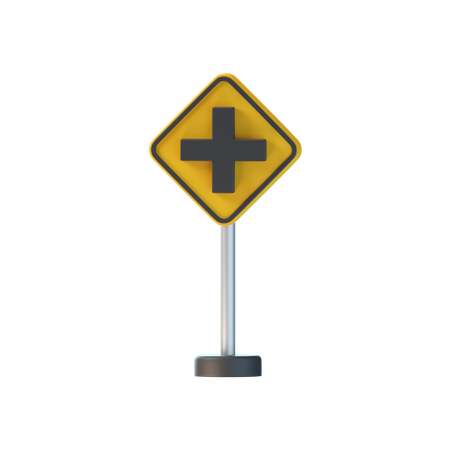 Cross Road  3D Icon