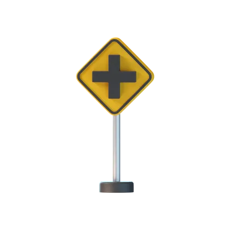 Cross Road  3D Icon