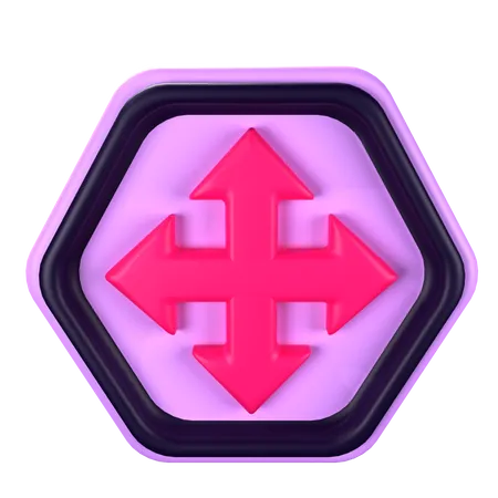 Cross Road  3D Icon