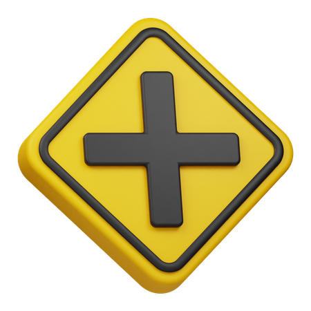 Cross Road  3D Icon