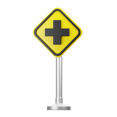 Cross road 3D Icon