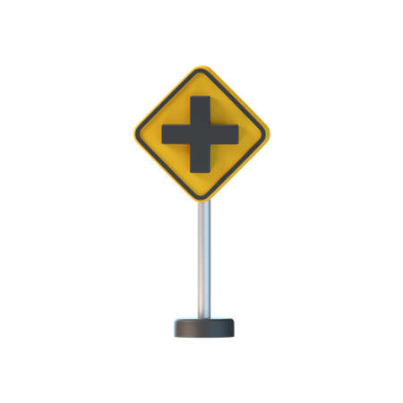 Cross Road  3D Icon