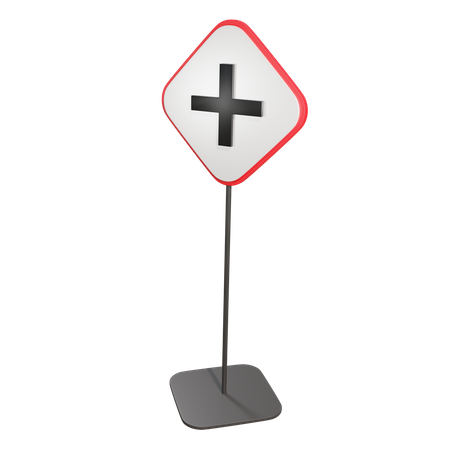 Cross Road  3D Icon