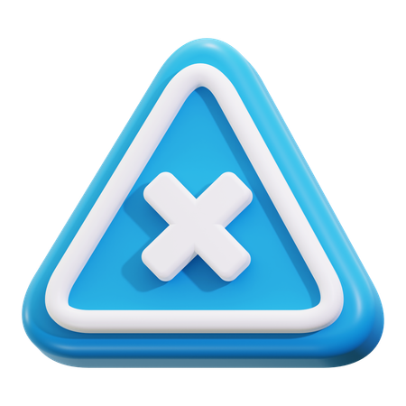 Cross sign  3D Icon