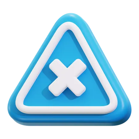 Cross sign  3D Icon