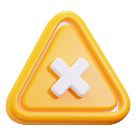 Cross sign  3D Icon