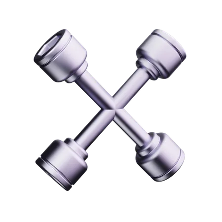 Cross Wrench  3D Icon