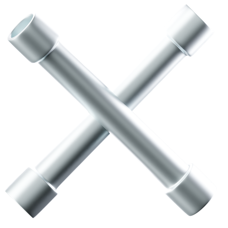 Cross Wrench  3D Icon