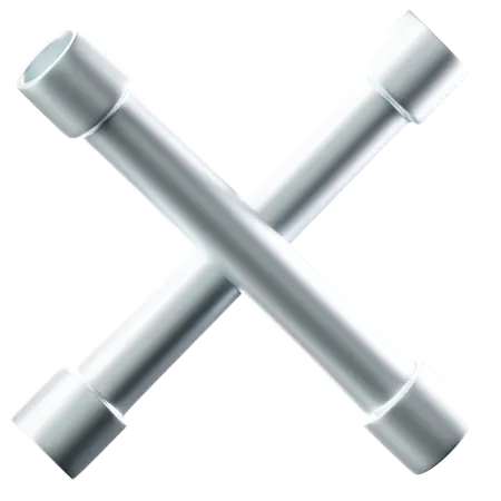 Cross Wrench  3D Icon