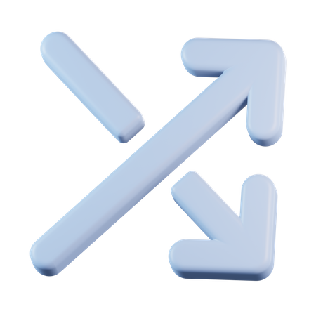 Crossed Arrows  3D Icon