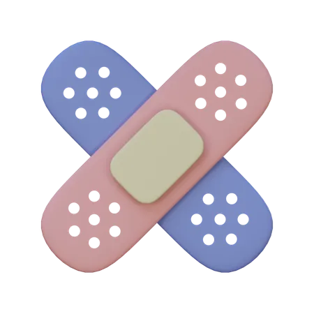 Crossed Bandage  3D Icon