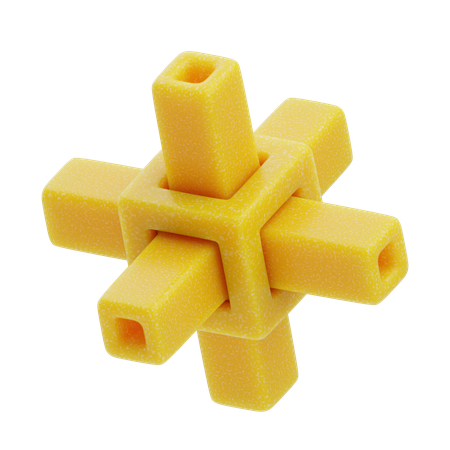 Crossed Beams  3D Icon