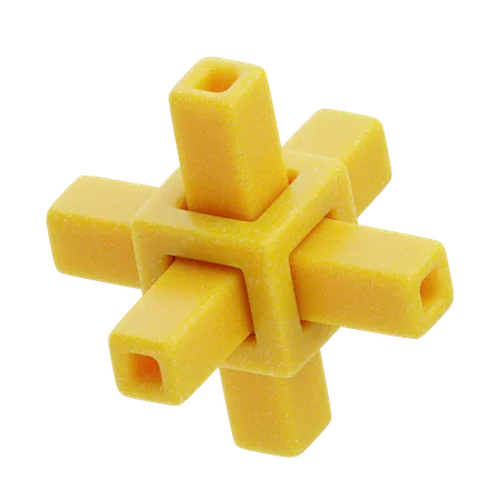 Crossed Beams  3D Icon