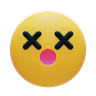 crossed emoji 3d