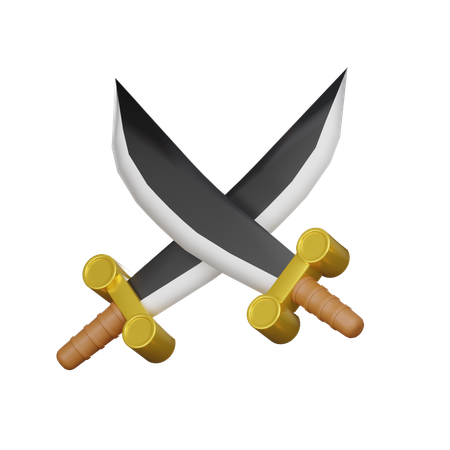 Crossed Swords  3D Icon