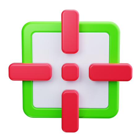 Crosshair Cursor  3D Icon